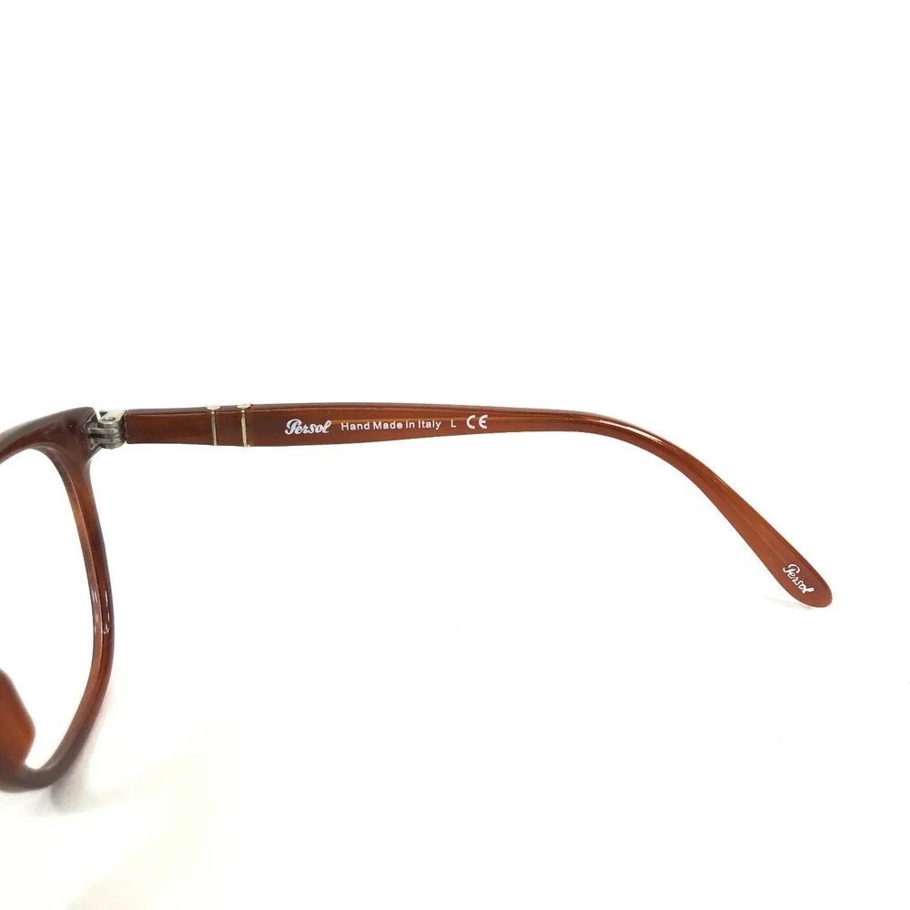 Persol Eyeglasses Frames 2996-V 957 Brown Square Full Rim 52-19-140